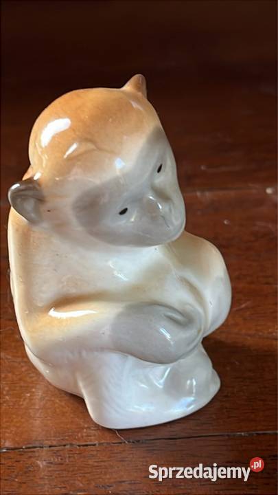 Figurka Porcelanowa Małpka Małpa Łomonosow Bez Gdańsk