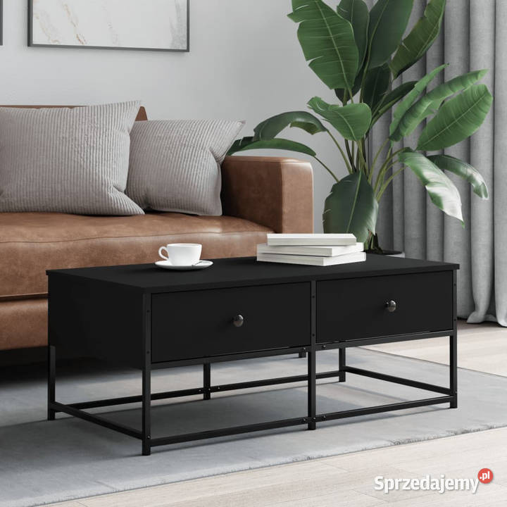 Stolik kawowy czarny 100x51x40 materiał mazowieckie Warszawa sprzedam