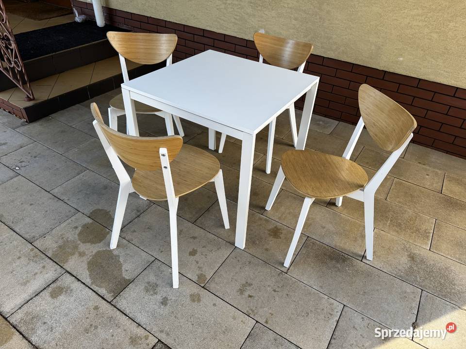 Stół kuchenny biały kwadratowy nie rozkładany4 Dom i Ogród sprzedam