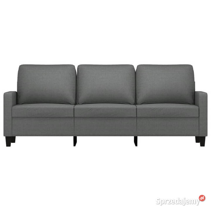 Sofa 3osobowa ciemnoszara 180 tapicerowana Warszawa sprzedam
