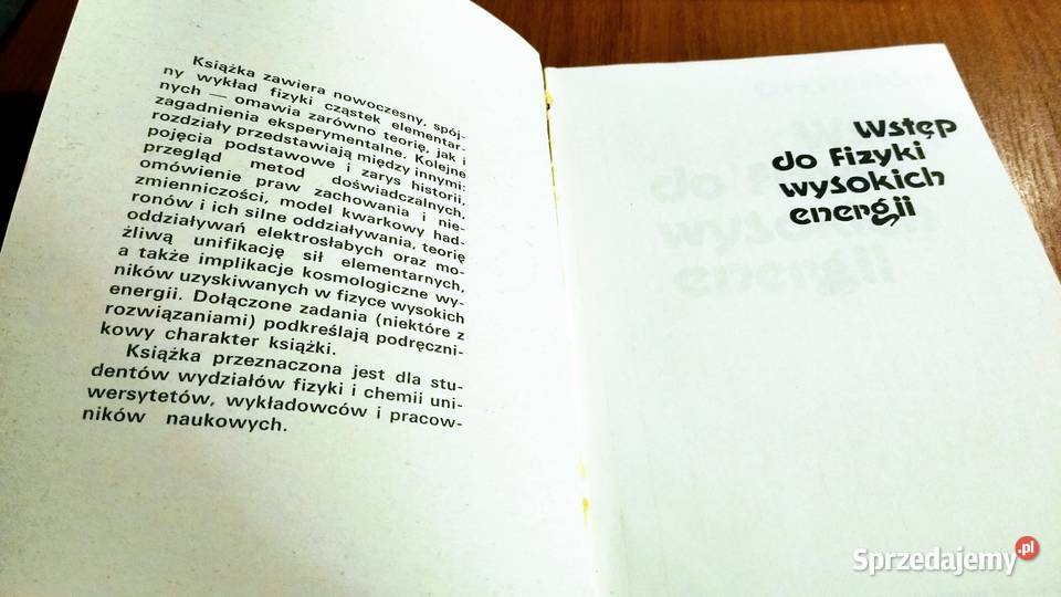 Wstęp do fizyki wysokich energii D H Perkins Gdańsk