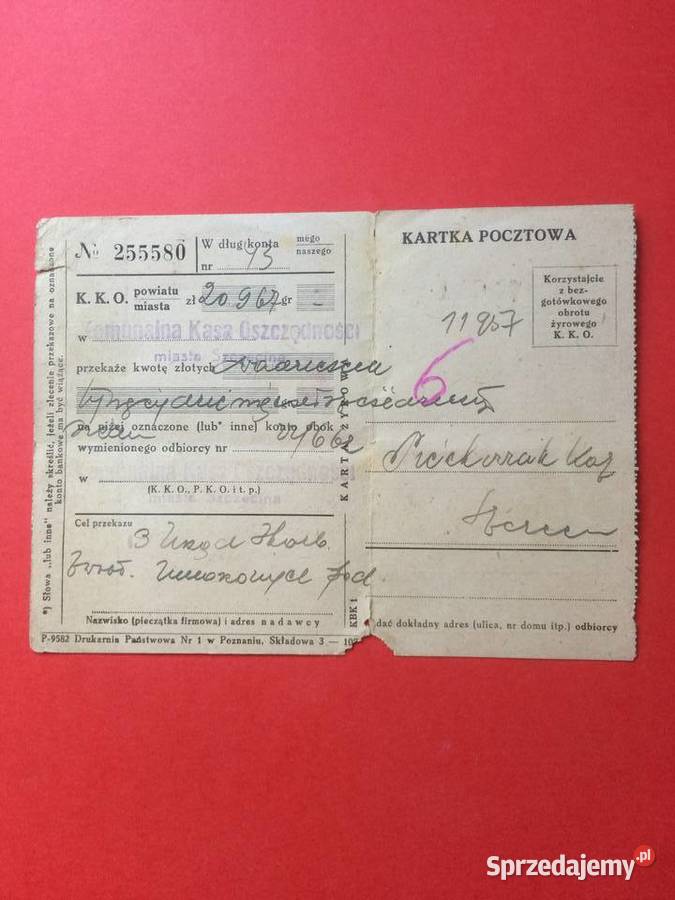 494 Karta Żyrowa Komunalnej Kasy Oszczędności Szczecin sprzedam