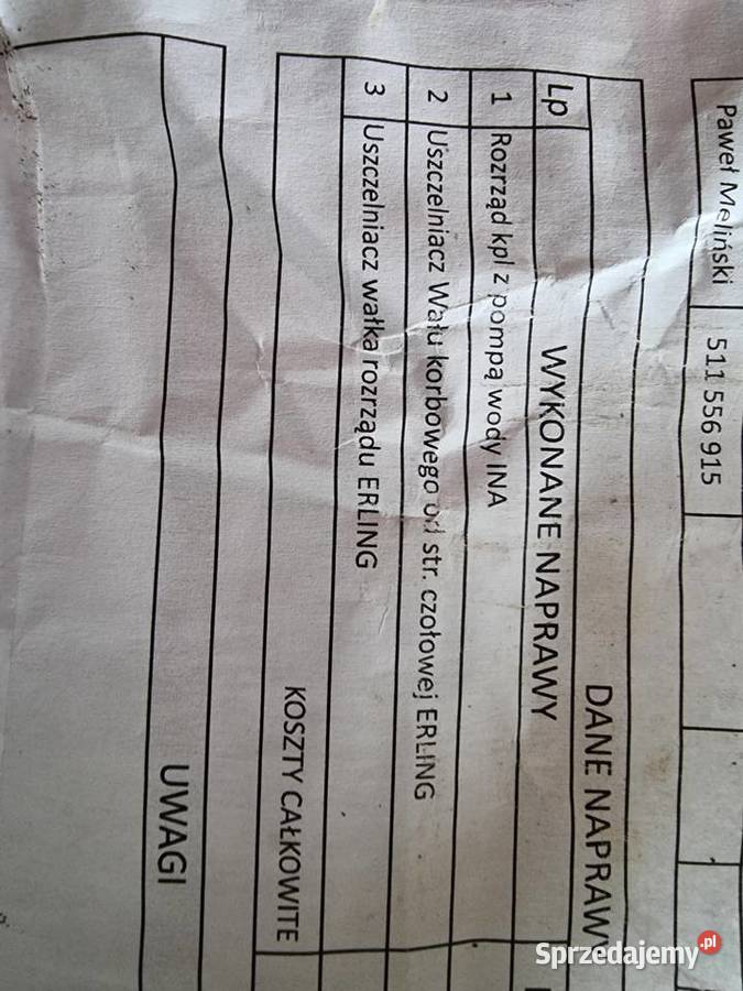 rozrząd Kroczewo sprzedam