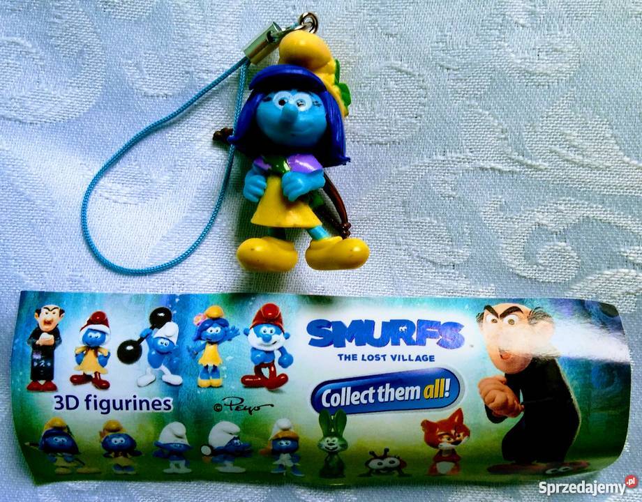 Nowe smerfy breloczki 3D figurki sonik biedronka Figurki Giżycko
