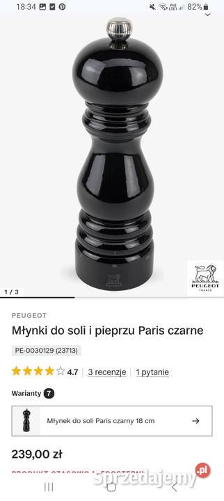 Młynek do soli Peugeot made in France sprzedam