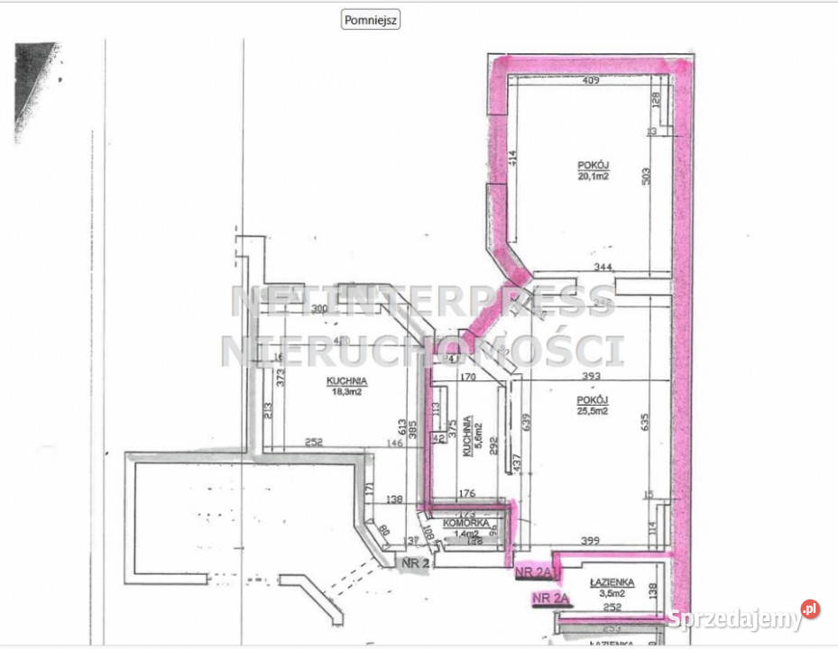 Mieszkanie Olsztyn 547m2 2 pokoje