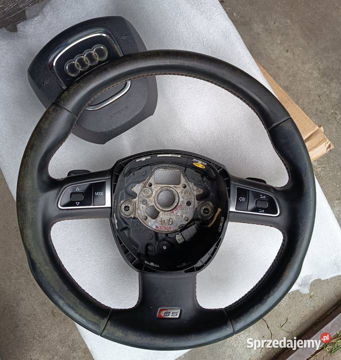 Kierownica multi skóra łopatki Airbag Audi S5 A4 Rok produkcji 2011 podkarpackie Lubaczów