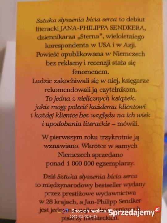 Sendker książki Sztuka słyszenia bicia serca mazowieckie Warszawa