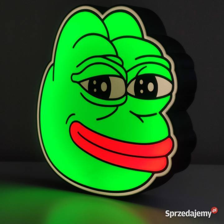 Żaba Pepe frog meme smutna żaba z memów lampka Tuchola sprzedam