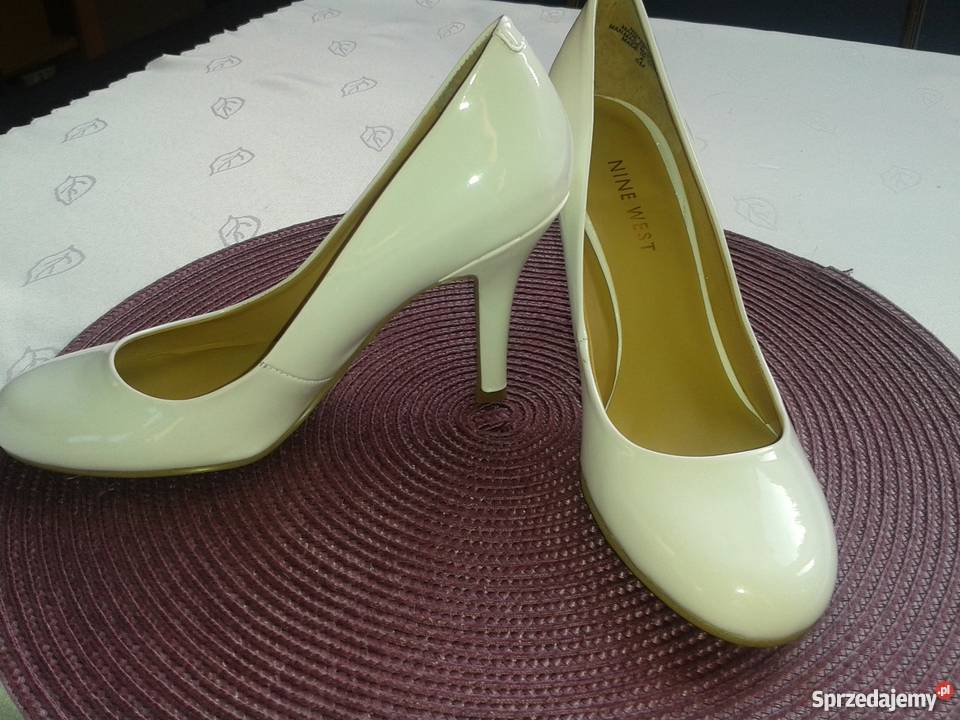 Nine west czółenka szpilki białe buty ślubne 355 Nine West Kobyłka