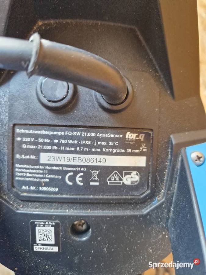 Pompa Zanurzeniowa Forq FQSW 21 000 Głogowa