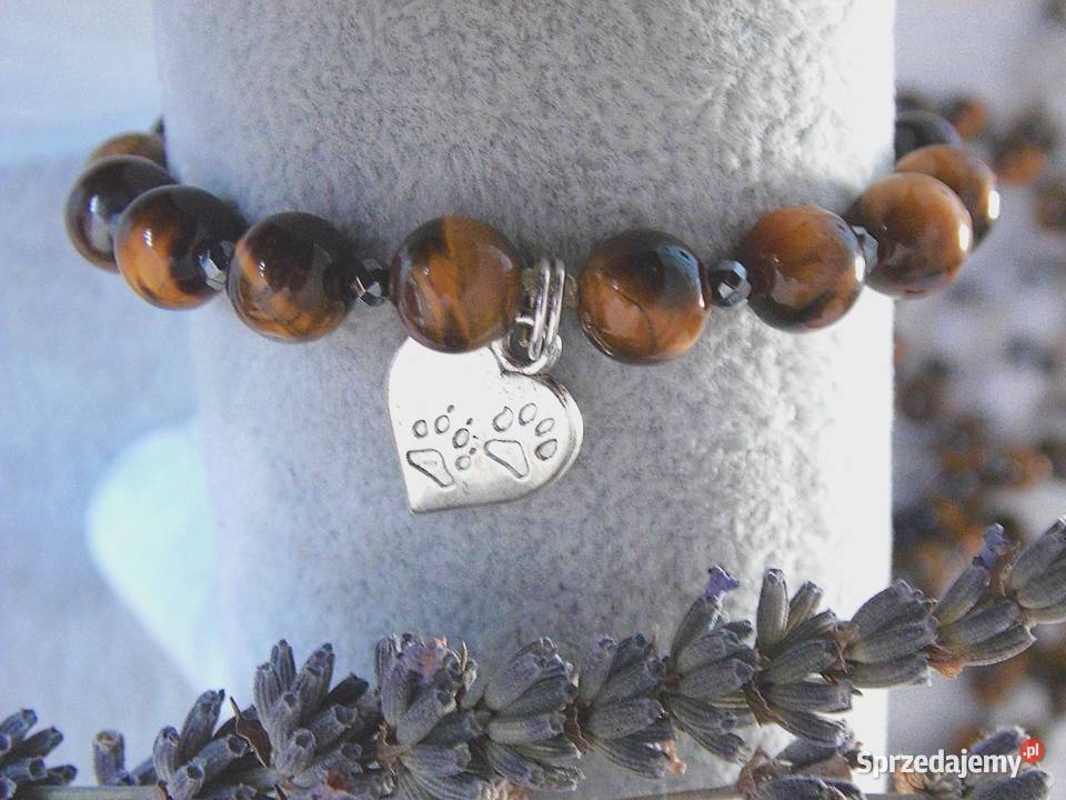 Bransoletki na gumce tygrysie oko hematyt sprzedam