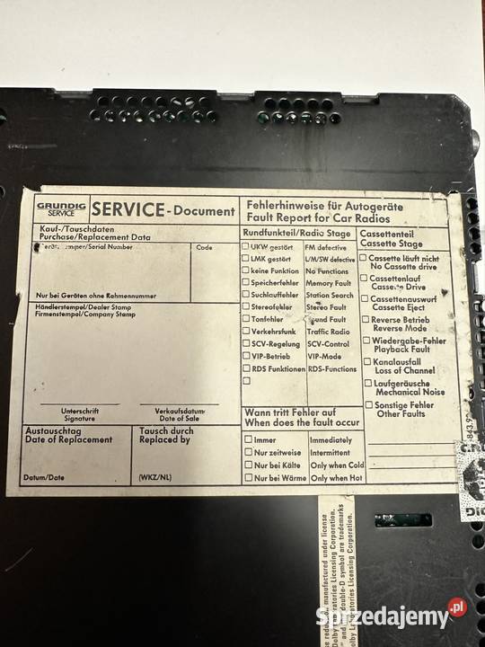 Grundig WKC 6500 RDS