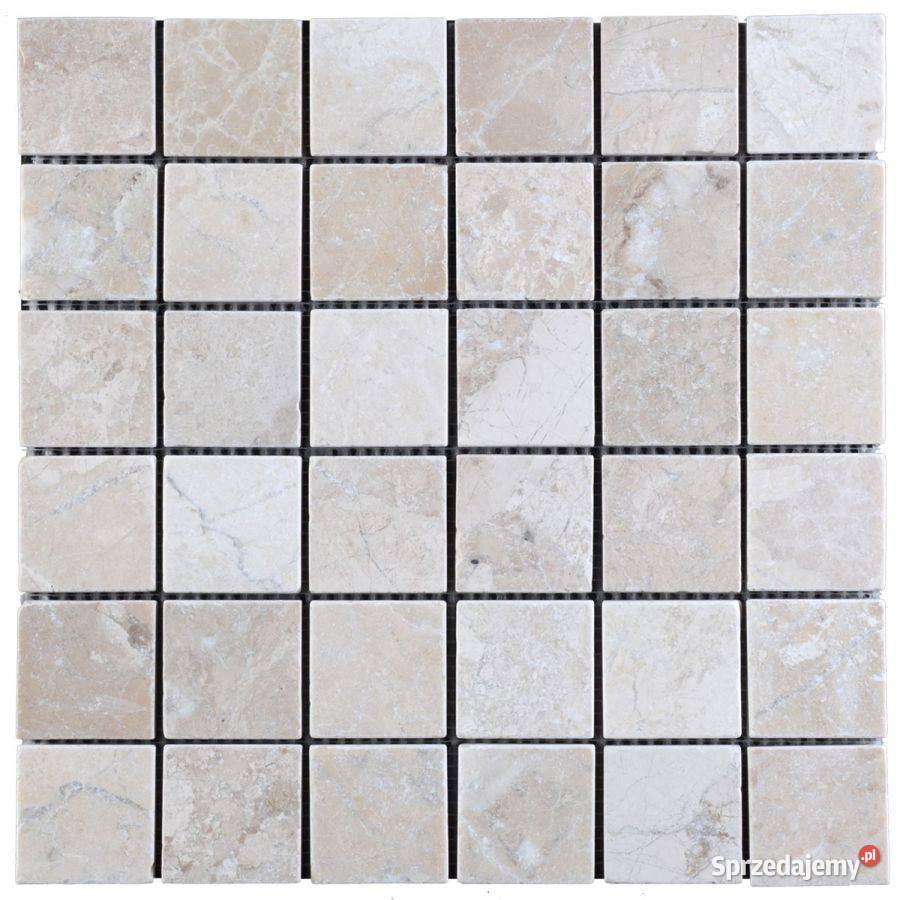 Mozaika marmurowa QueenBeige bębnowana 305x305x1 Łódź