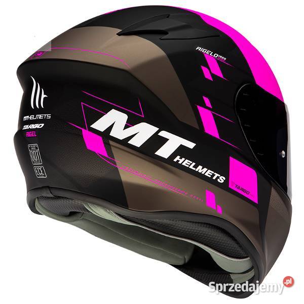 KASK TARGO RIGEL A8 MATT FLUOR KOLOR RÓŻOWY FLUO