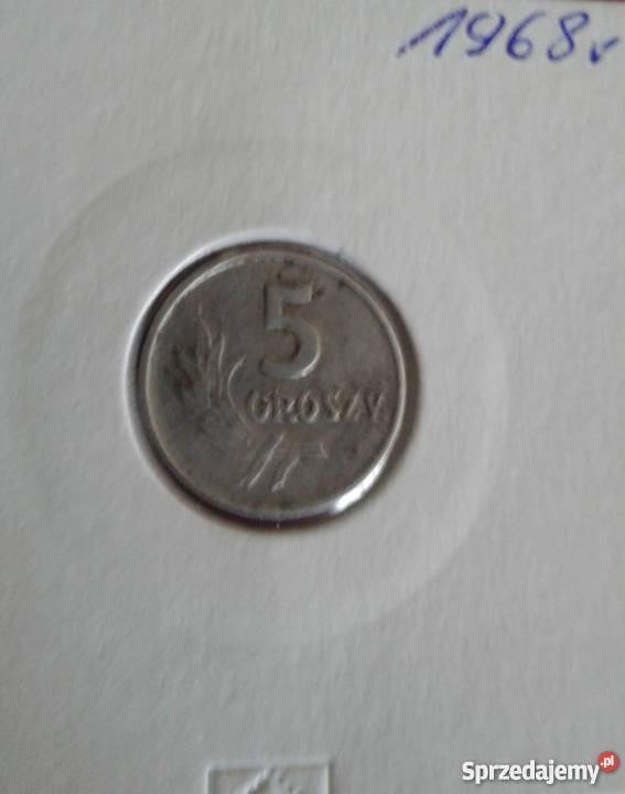 5 groszy 1968 rPRL wielkopolskie Konin sprzedam
