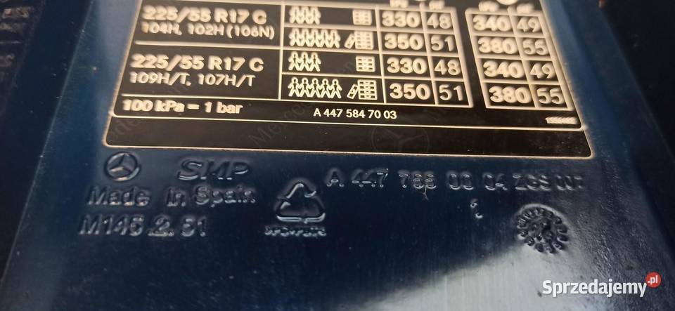 MERCEDES VITO W447 KLAPKA PRZEWÓD ŁADOWANIA dolnośląskie