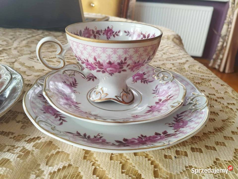 porcelanowe trio filiżanka PMP Gorzów Wielkopolski