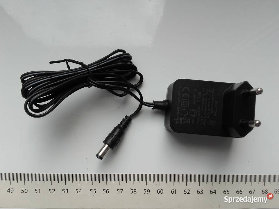 Zasilacz DC 12V 1A 55mm x 25mm NOWY 295O120100 czarny Bydgoszcz