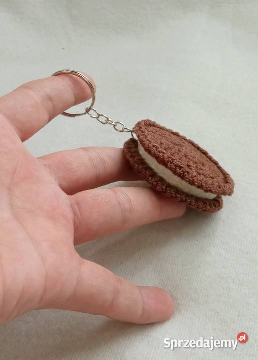 Ciasteczko Oreo wykonane na szydełku brelok łódzkie Łask sprzedam