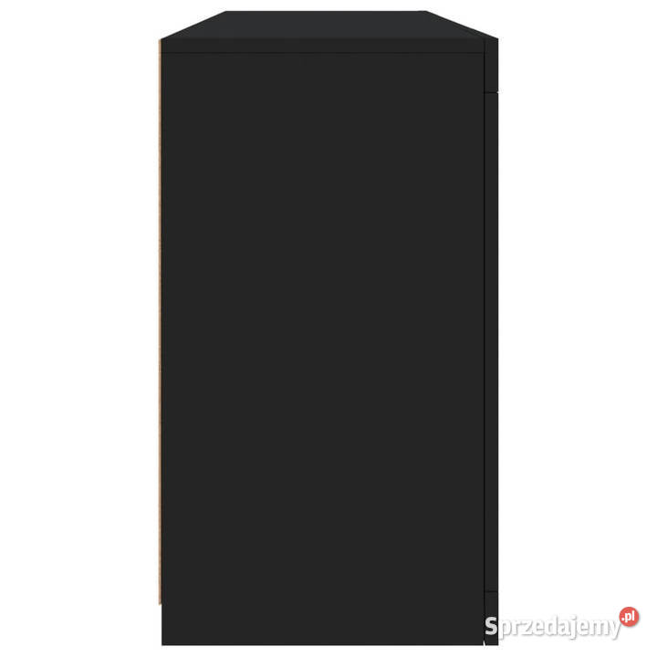Szafka z oświetleniem LED czarna 163x37x67 Warszawa