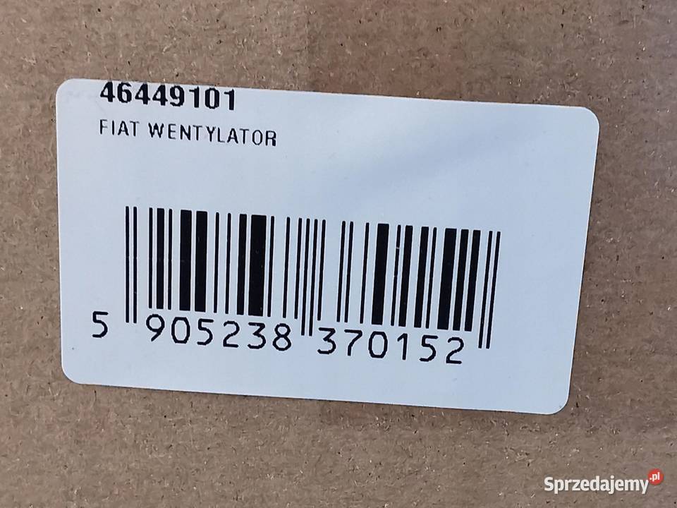 WENTYLATOR CHŁODNICY FIAT STRADA 12 1999 NOWY lubelskie