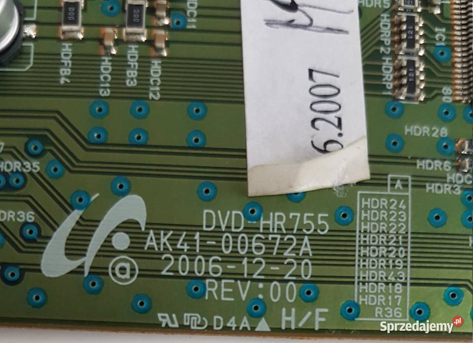 Samsung DVDHR753 DVDHR755 AK4100672A płyta HDMI