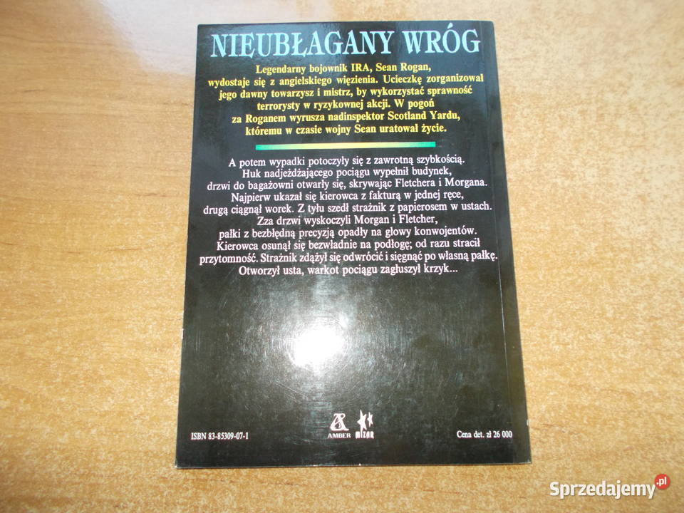 Jack Higgins Nieubłagany wróg Głubczyce sprzedam