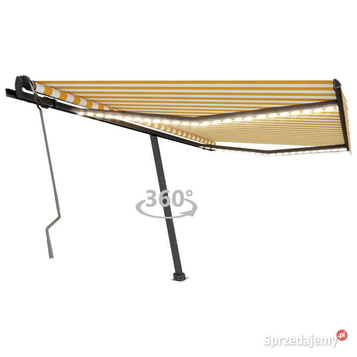 Ręcznie zwijana markiza z LED 400 x 350 mazowieckie