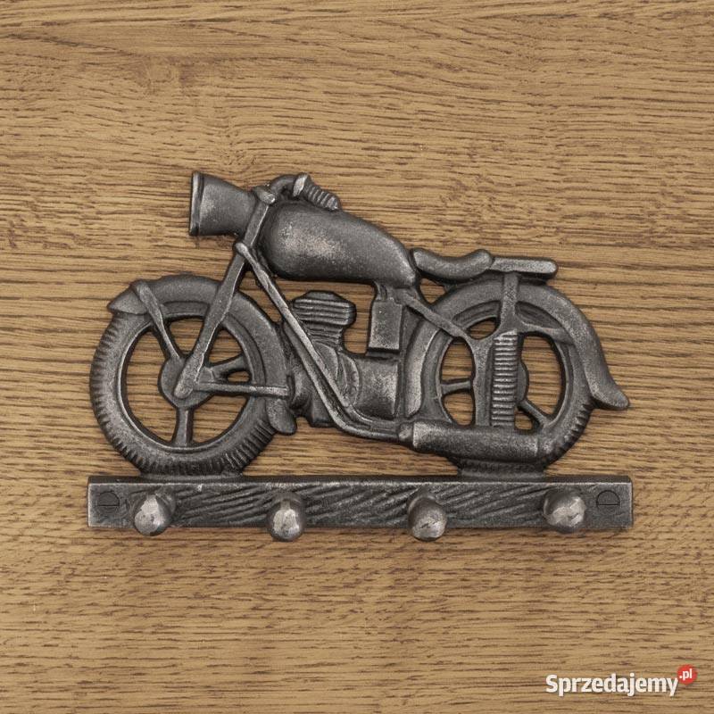 Wieszak ścienny żeliwny MOTOCYKL 13cm Chmielnik
