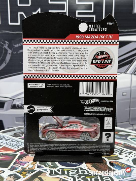 Hot Wheels RLC 1993 Mazda RX7 R1 BOX 23 Wrocław sprzedam