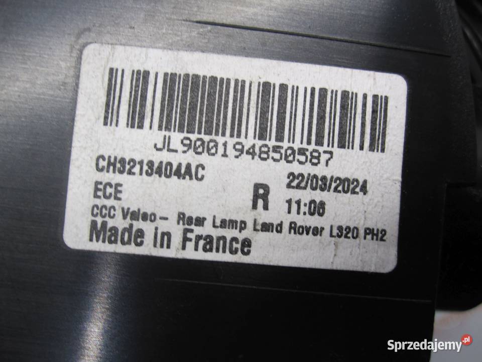 RANGE ROVER SPORT LIFT 12r lampa prawy tył Kielce