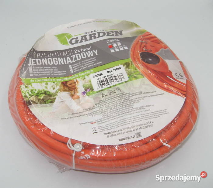 Przedłużacz Jednogniazdowy Garden 2x1mm 10m Rzeszów
