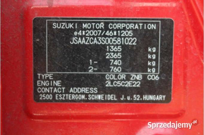 SUZUKI SWIFT 2023 119700 ccm 83 Swift Warszawa sprzedam