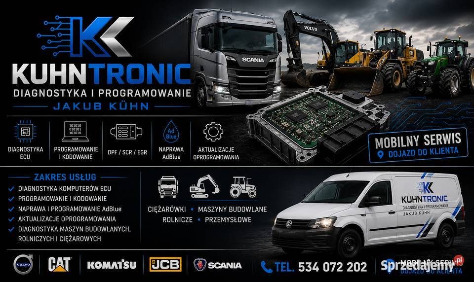 DIAGNOSTYKA ECU • DPF / SCR OFF Ciężarowe • Agro • Budowlane