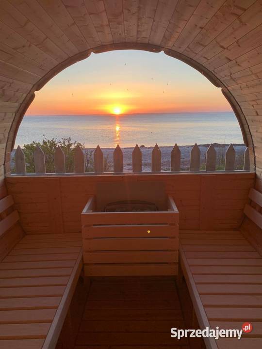 SAUNA BECZKA ogrodowa fińska 2m z piecem Pozostałe