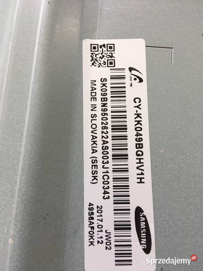Samsung HG49EE690 main BN9411086A na cześci zachodniopomorskie Rewal