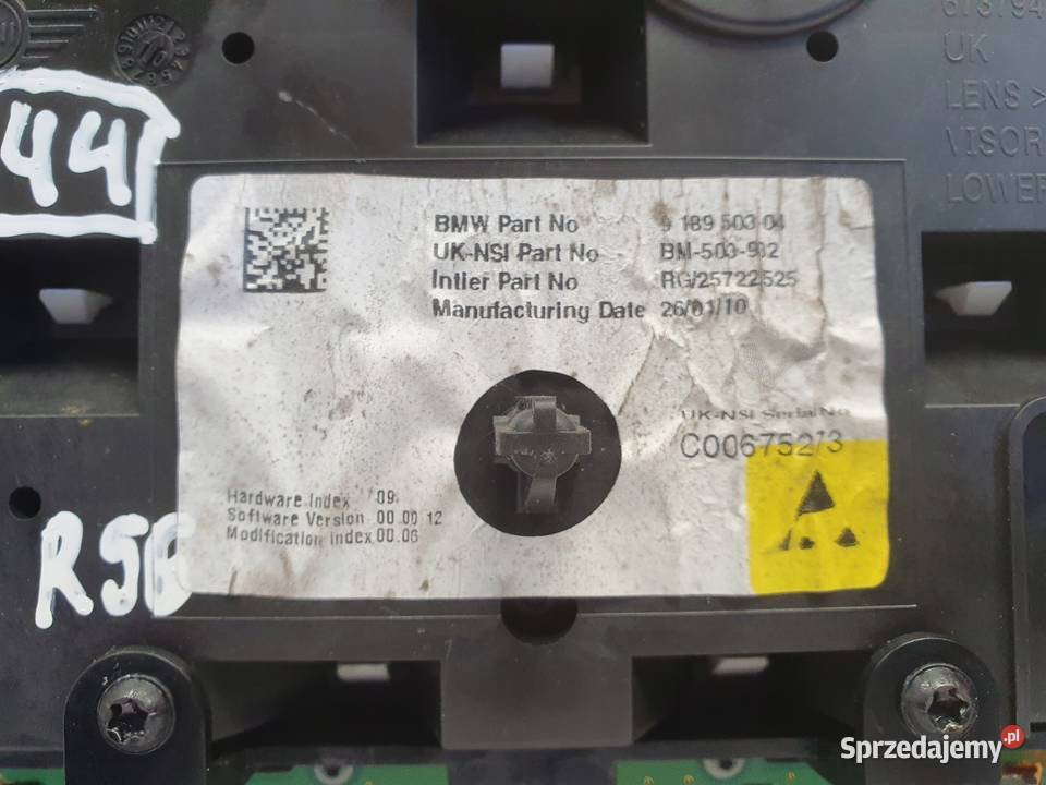 Mini Cooper One R56 LICZNIK ZEGARY 9189503 osobowe