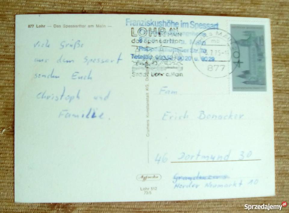 LOHR AM MAIN MIASTO W BAWARII Piszczac sprzedam