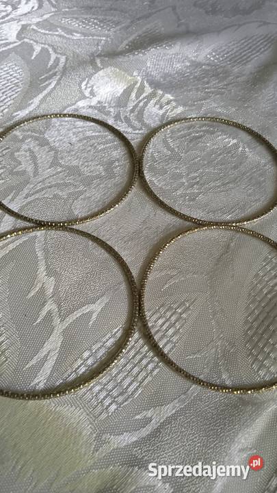 CZTERY POSREBRZANE FREZOWANE BRANSOLETKI KOŁA posrebrzane wielkopolskie Piła