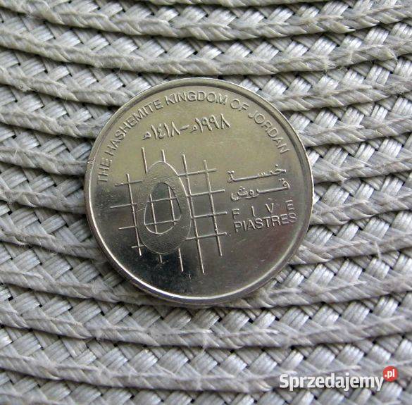 Jordania 5 Piastrów 1998r