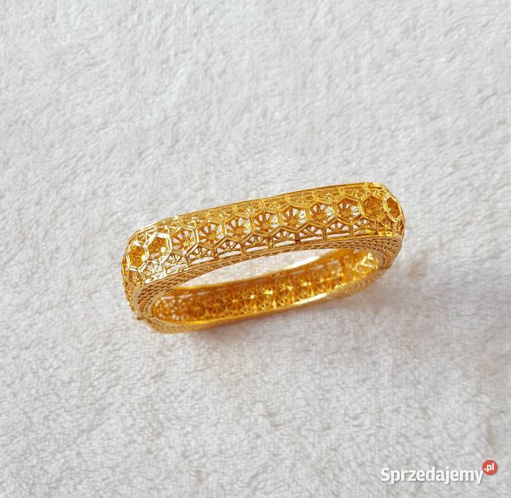 Nowa bransoletka arabska indyjska złoty kolor Szczecin