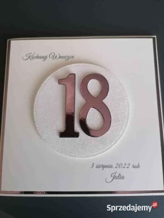 Kartka z okazji 18 urodzin śląskie Strzebiń