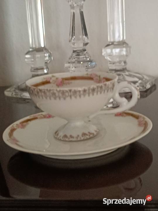 Sygnatura Suhl Staruszka filiżanka porcelanowa śląskie Jastrzębie-Zdrój