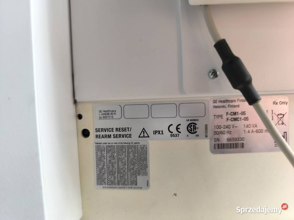 Monitor pacjenta GE DatexOhmeda S5 F105 Jabłonna sprzedam