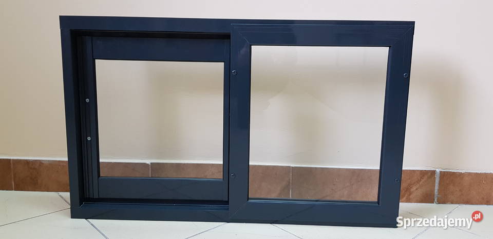 Okno przesuwne w bok aluminiowe 100 x 70 Wrocław sprzedam