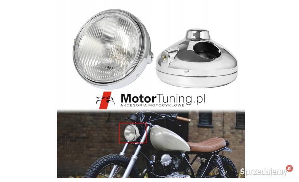 REFLEKTOR LAMPA DO MOTOCYKLA CHROMOWANA CB400 Sosnowiec