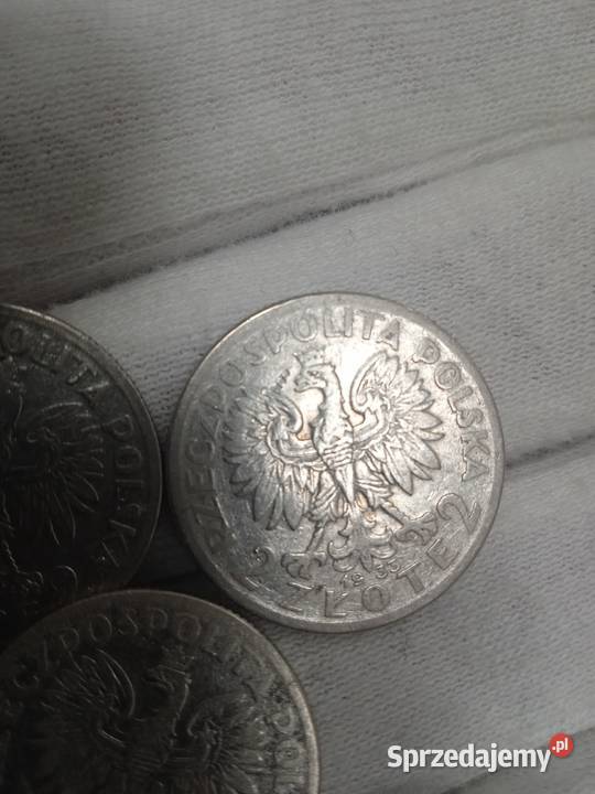 2 RP zestaw 2 złote głowa kobiety 1932r 1933r Małkinia Górna