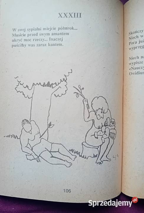 Owidiusz Sztuka kochania Wyd Zamek 1989 r Koźminek