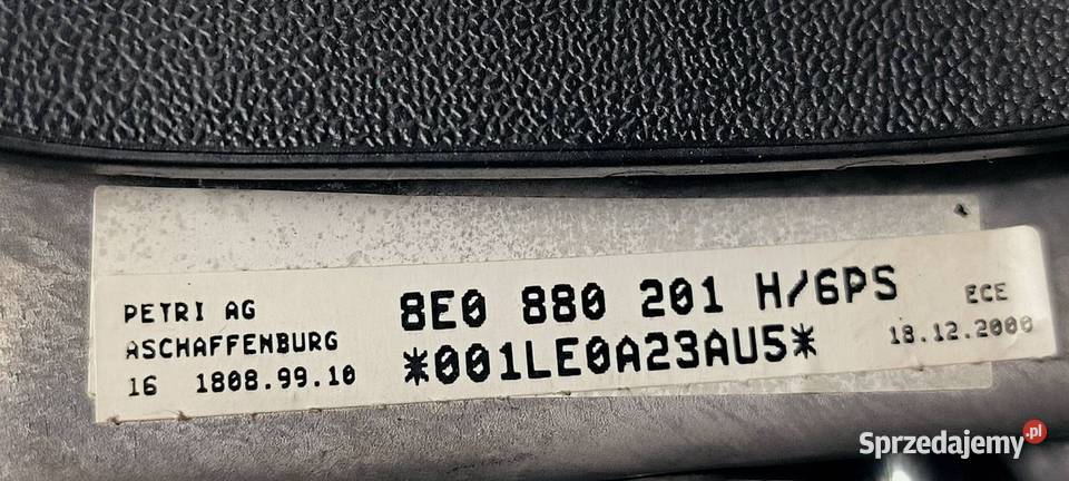 PODUSZKA AIRBAG AUDI A4 B6 8E0880201 osobowe Lipno